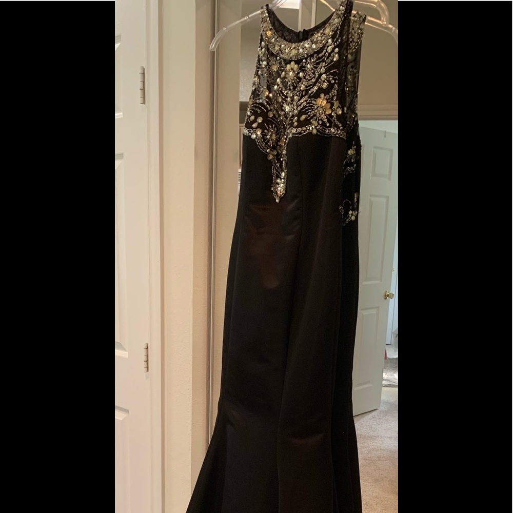 Gorgeous Black Satin Dress